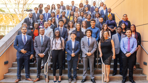 2022 Focus Participants  Pose with Sybrina Atwaters, Ph.D., director of OMED.