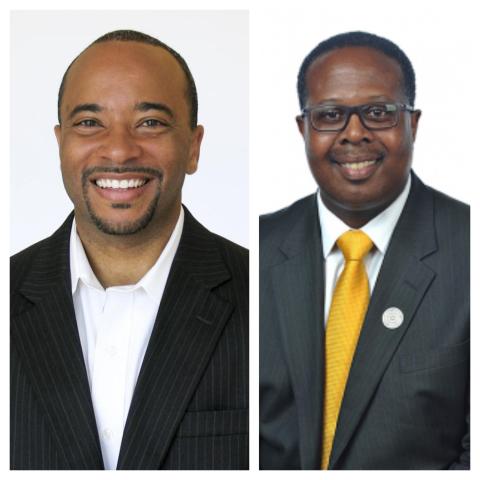 Georgia Tech professors Raheem Beyah and Samuel Graham were presenters at the AAMI Fall Summit on Oct. 22.