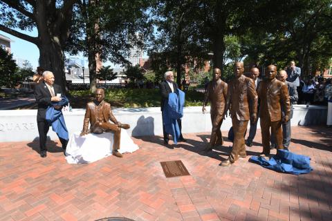 Trailblazers unveil sculptures 