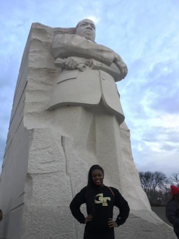 Civil Rights Tour: Khadijah Boles at the King Memorial 