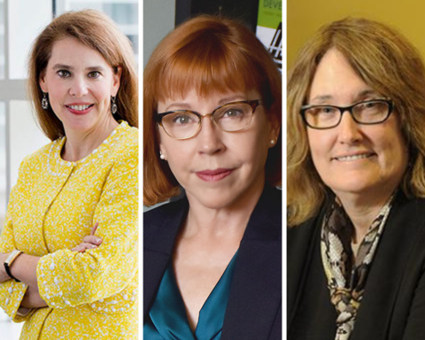 Georgia Tech ADVANCE Professors Ana “Annie” I. Antón, Nancey Green Leigh, and Mary G. McDonald (left to right)