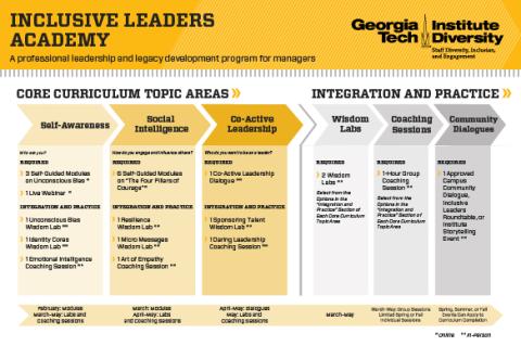 Inclusive Leaders Academy Program Process Graphic 