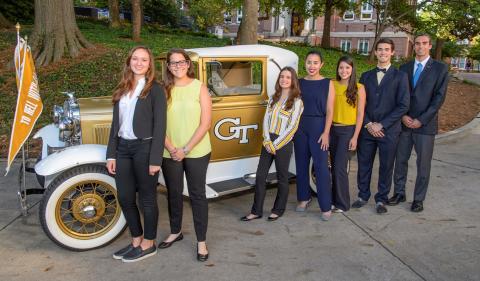 Hispanic Recruitment Team with the Ramblin' Wreck